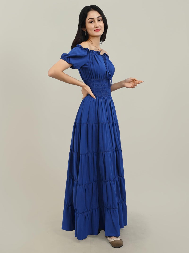Zhitunemi Renaissance Costume Women Dress: Halloween Costumes Woman 2025 Renaissance Dresses - Halloween Party Theme Events Blue M - Image 4